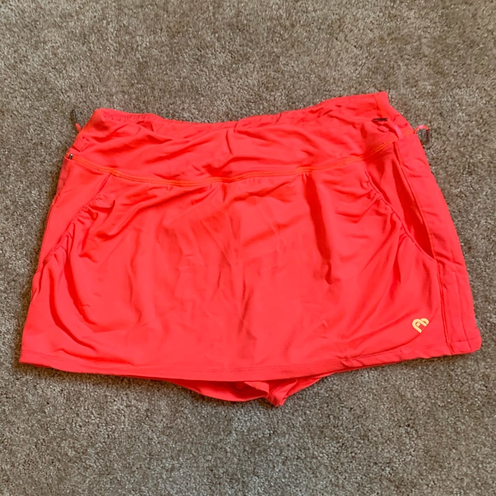 Orange/coral Workout Skirt